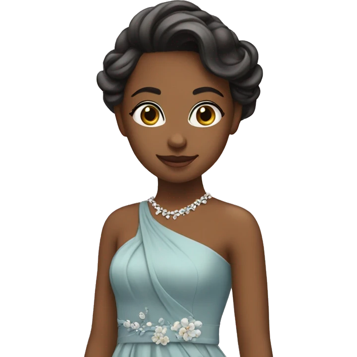 girl in elegant dress emoji
