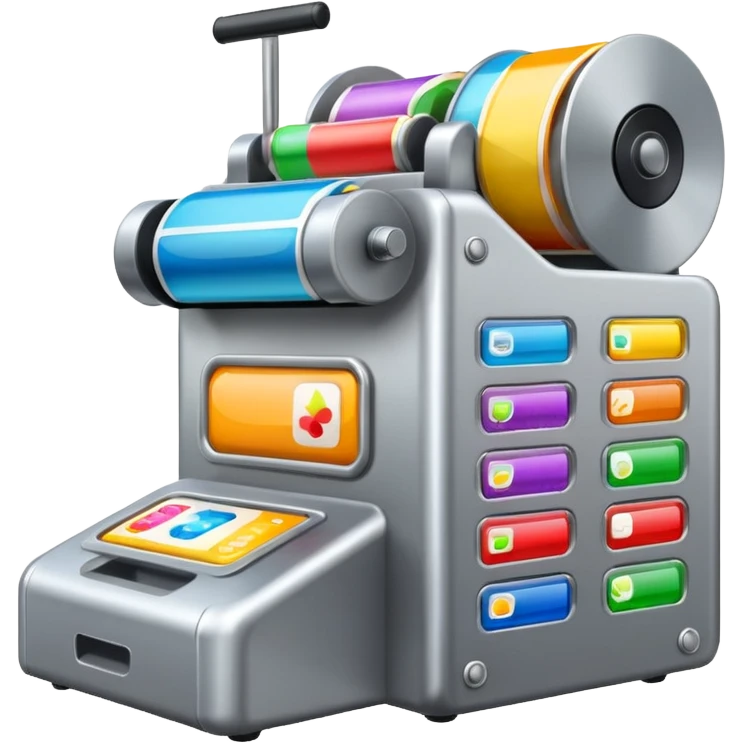 Label machine, bottle stickers emoji