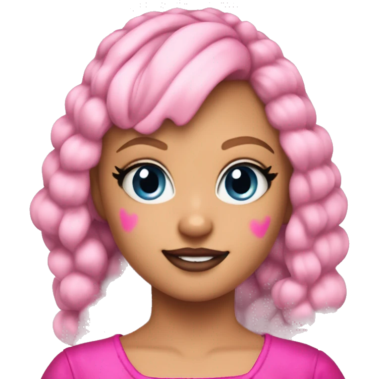 Jojo Siwa dressed and make up  emoji