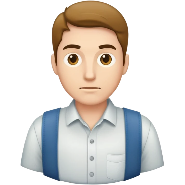 man with empty, turned-out pockets, frontal view emoji