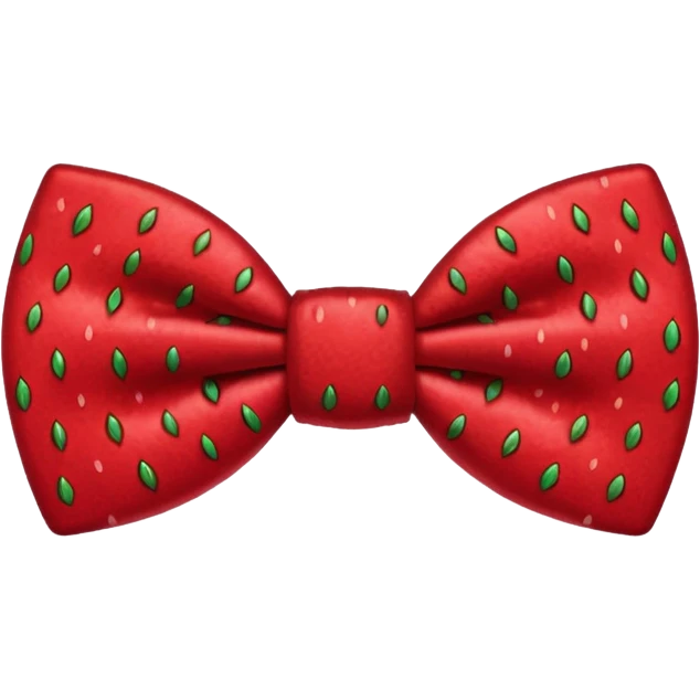Strawberry bowtie emoji