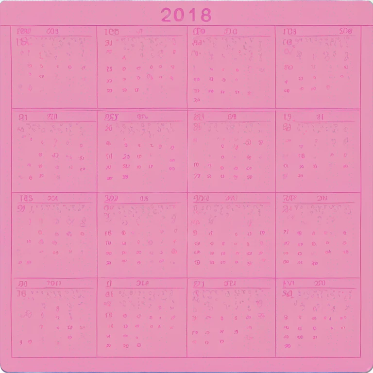 pink calendar emoji