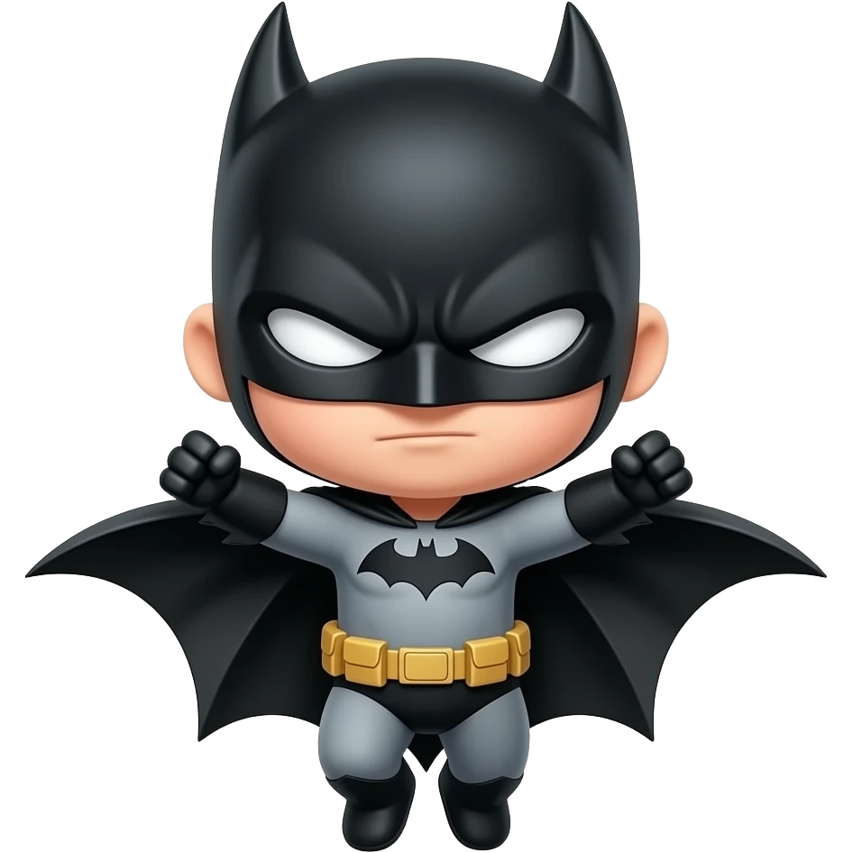 batman chibi flying emoji