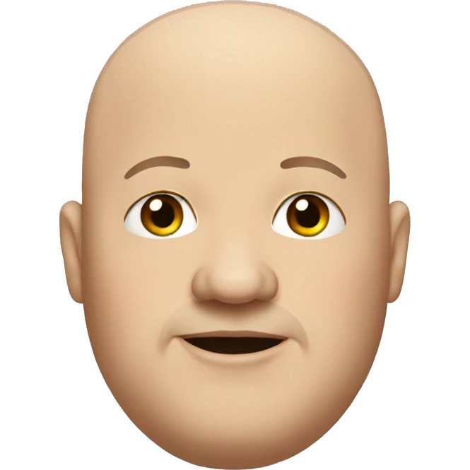 Fat bald guy emoji