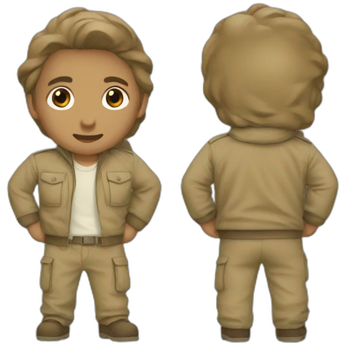 Khaki love emoji