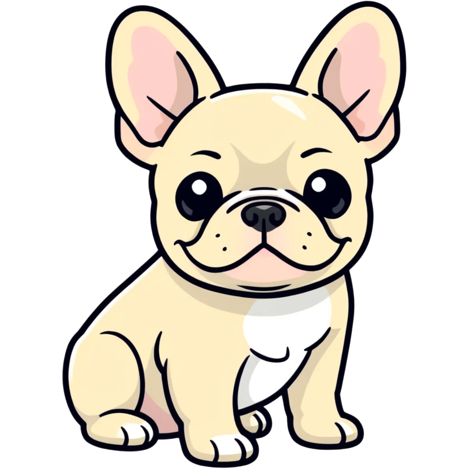French bulldog emoji