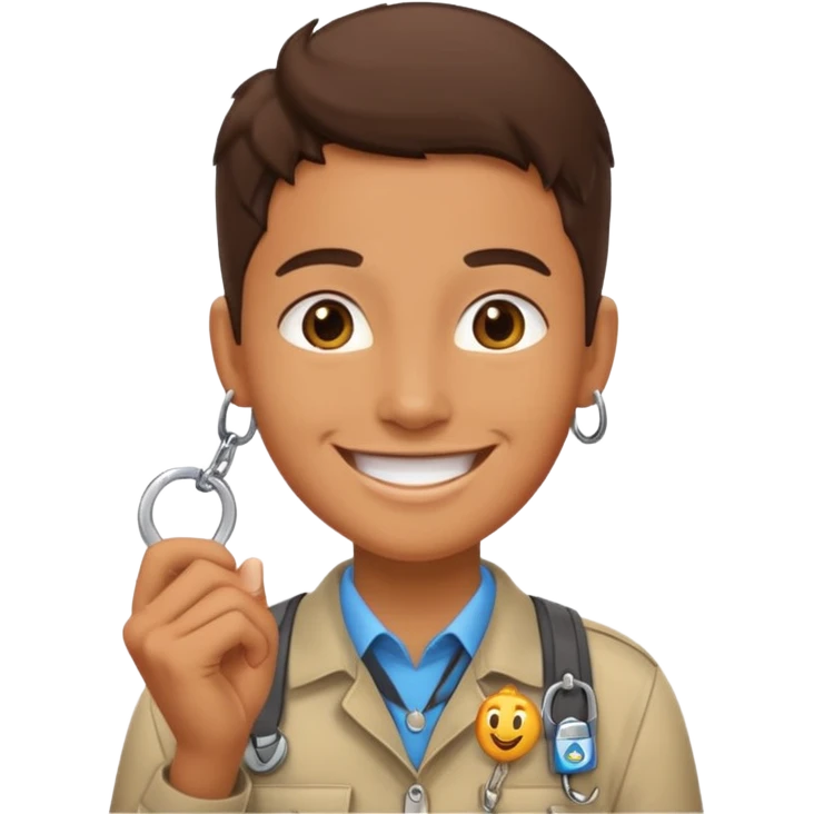 museum guide face emoji