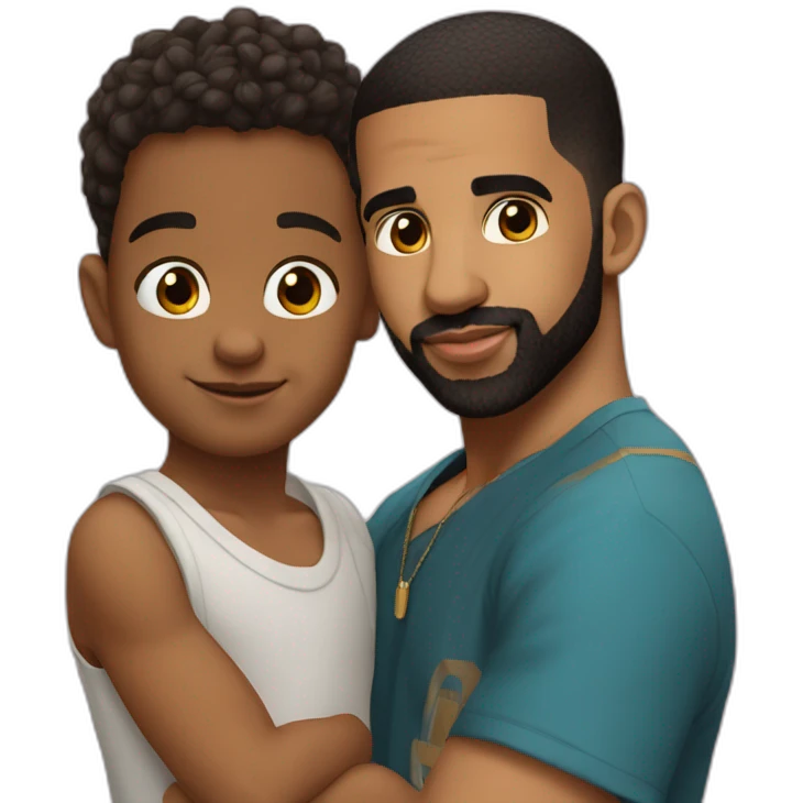 drake et son fils adonis emoji