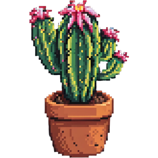 cactus plant in pot emoji