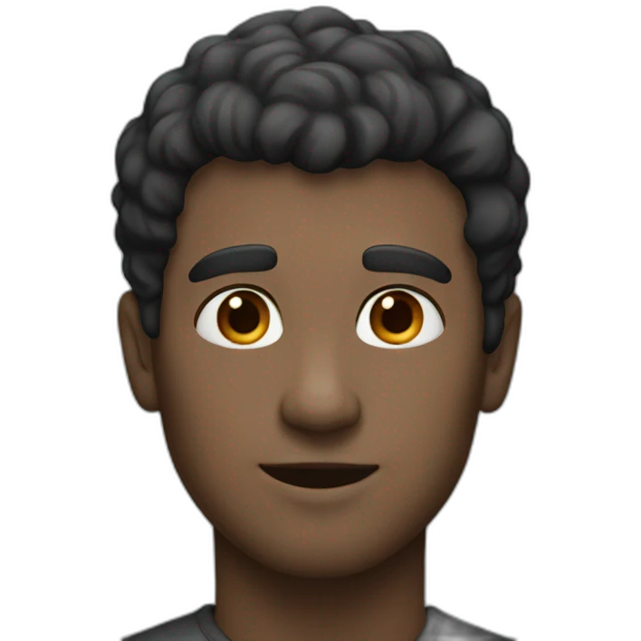Tall white guy with dark hair emoji