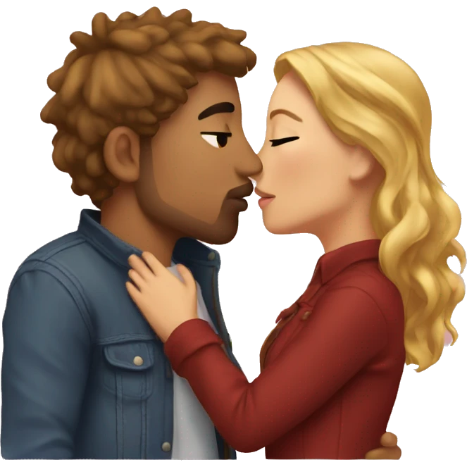 me and my boyfriend kissing emoji