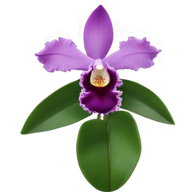 Cattleya Orchid flower emoji