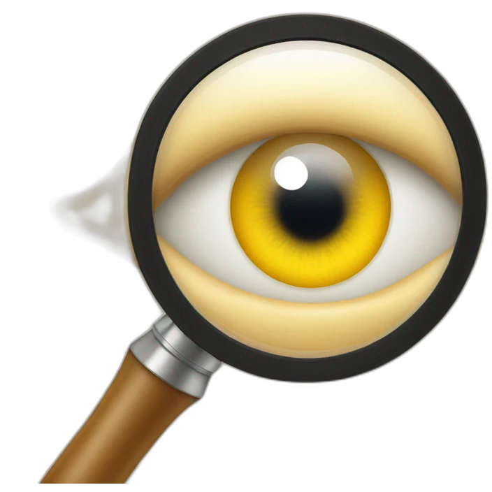 Eye in magnifying glass emoji