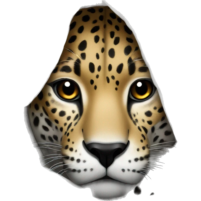 Jaguar covered in a white blanket emoji