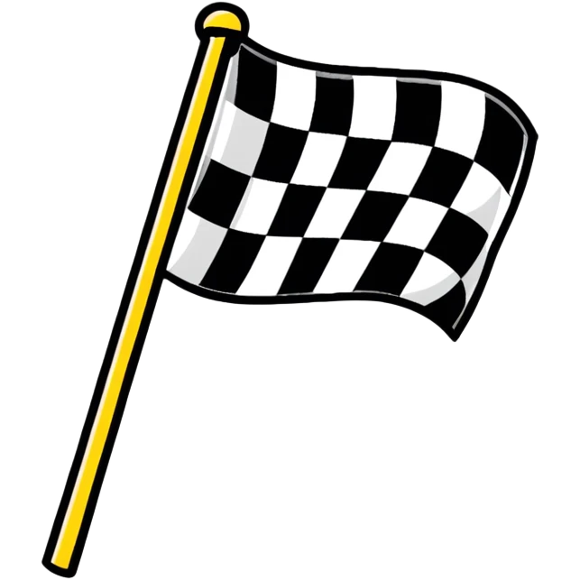 checkered racing flag emoji