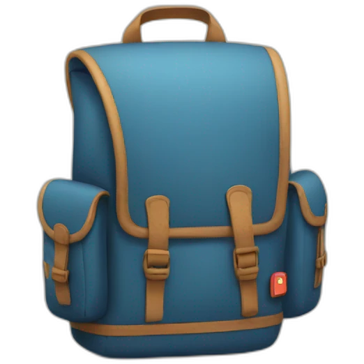 school bag emoji