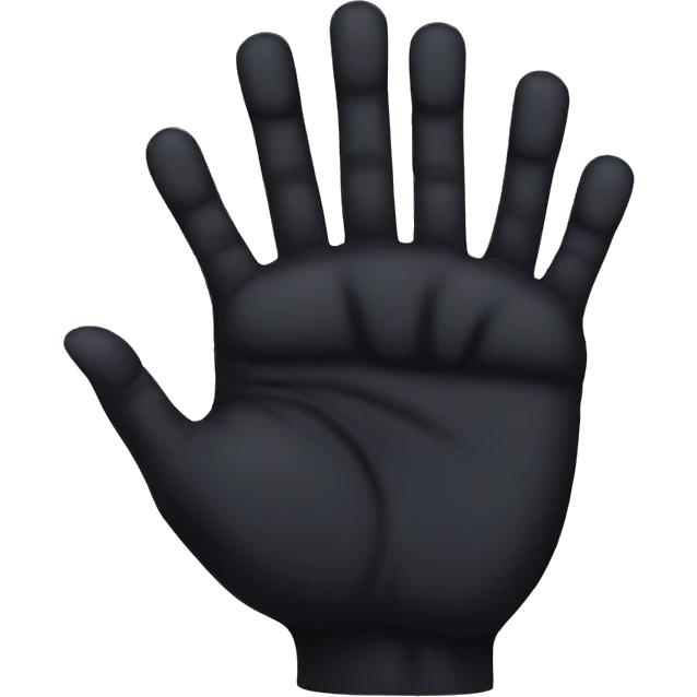 Black panther hand crossed emoji
