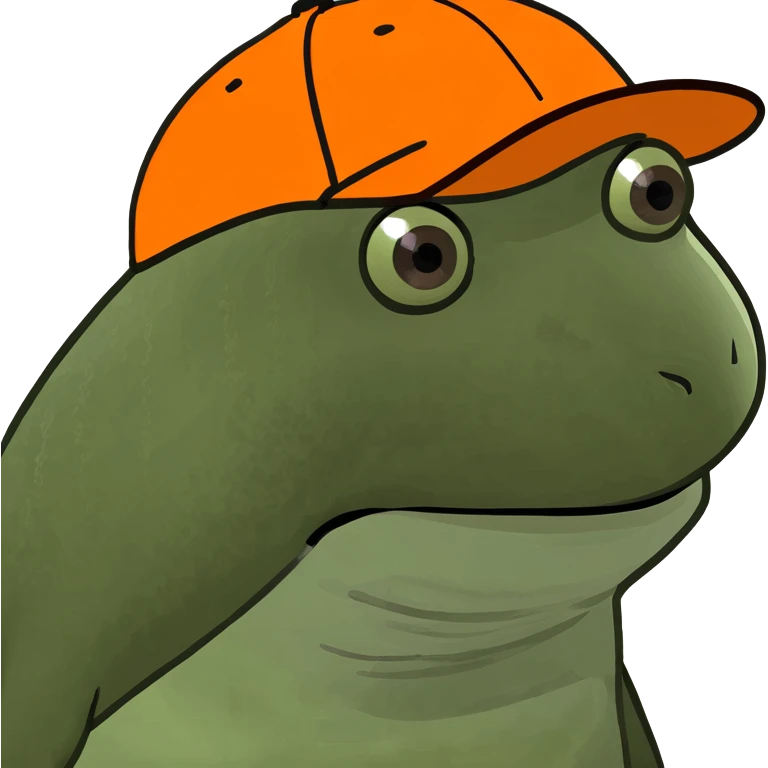bufo with orange cap emoji