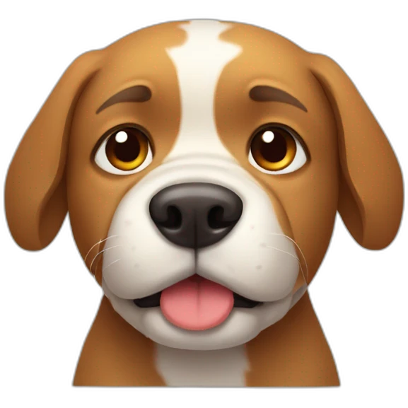 tired dog emoji