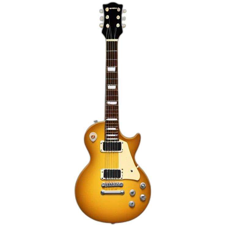guitare électric lespaul blache emoji