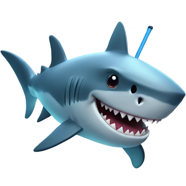 Shark with a Magic wand emoji