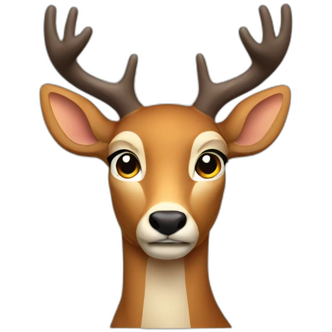 thinking deer emoji
