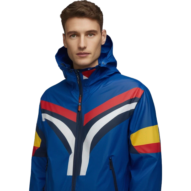 K-way jacket LE VRAI 3.0 CLAUDE Blue Royal Marine emoji