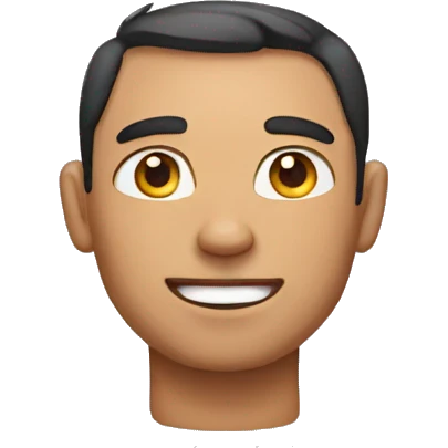 a man mixed with a cat face emoji