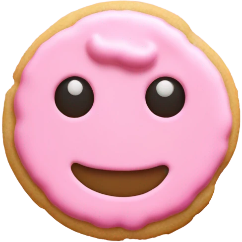 Pink sugar cookie Crumbl cookie emoji