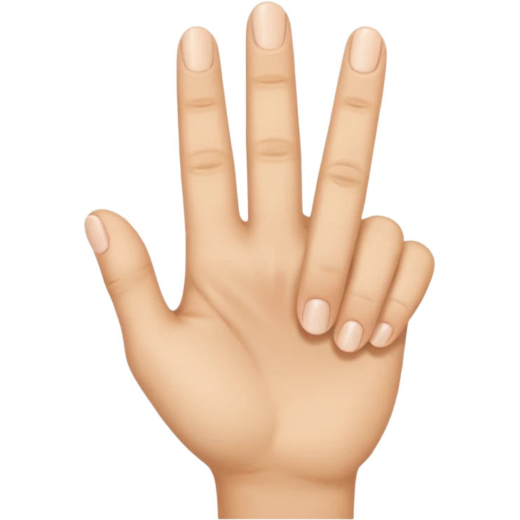 Only one finger down emoji