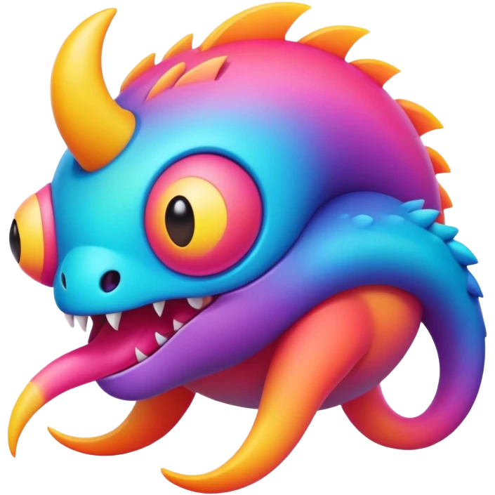 Epic complex detailed gradients aesthetic-scenery-Fakémon-creature emoji