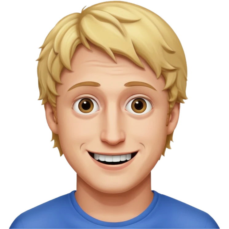 Logan Paul with a creepy smile emoji