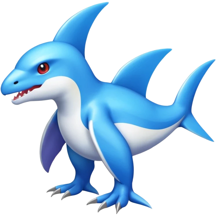Shiny Koraidon-Latios-Salander-Fakémon-hybrid-creature (full body)  emoji