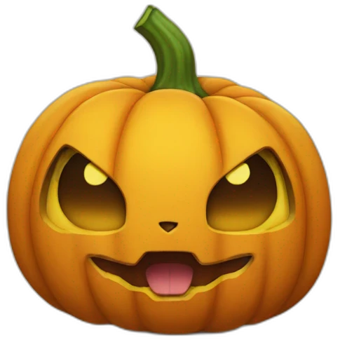 Pumpkin Pikachu emoji