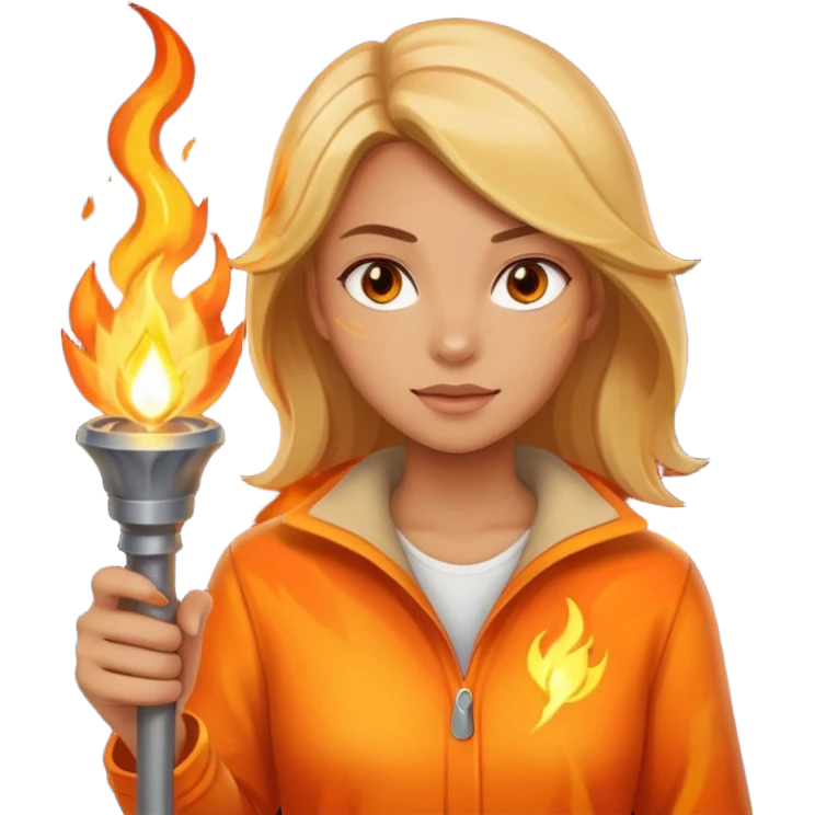 womanThe torchbearer emoji