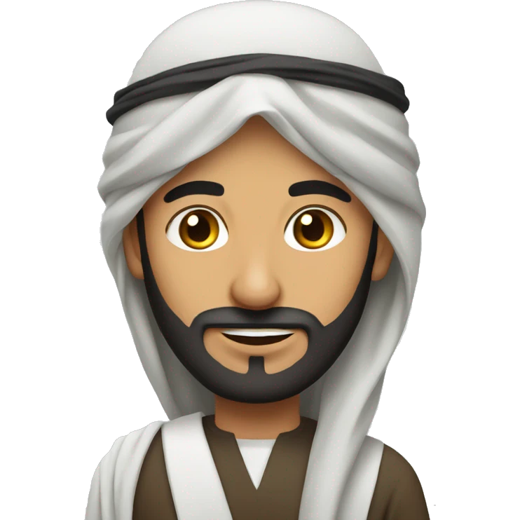 Arab with his wife  emoji