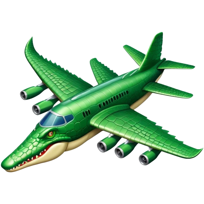 plane bomber crocodile emoji