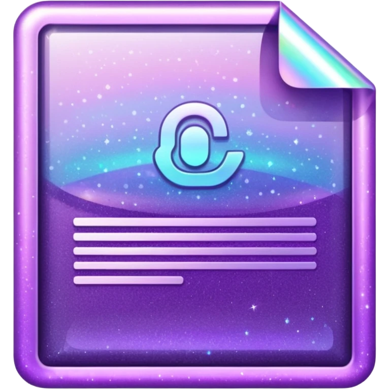 glitter purple documento nacional emoji