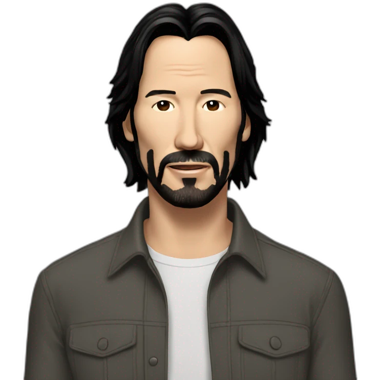 keanu-reeves wearing shirt emoji