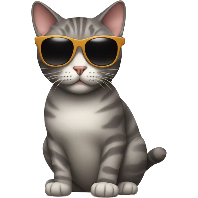 Cat with sunglasses emoji