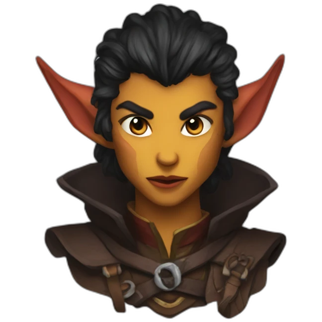 d&d tiefling rogue face emoji