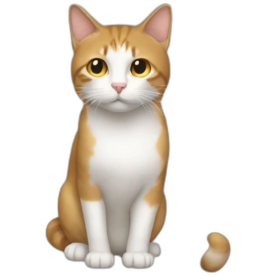 Un chat sur un humain emoji
