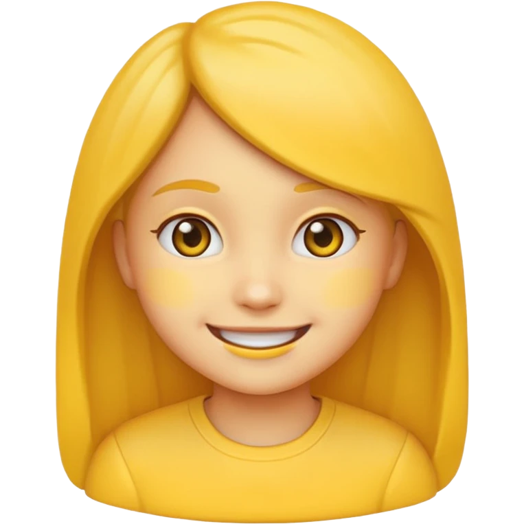 Make the girl in the photo an emoji. emoji