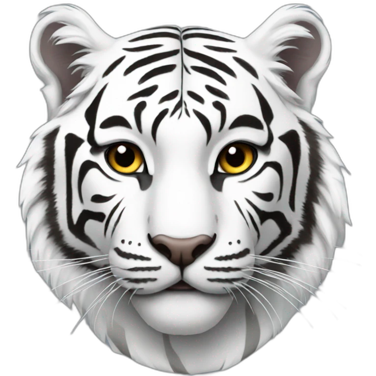 white tiger emoji