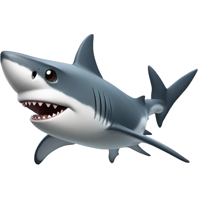 shark fly emoji