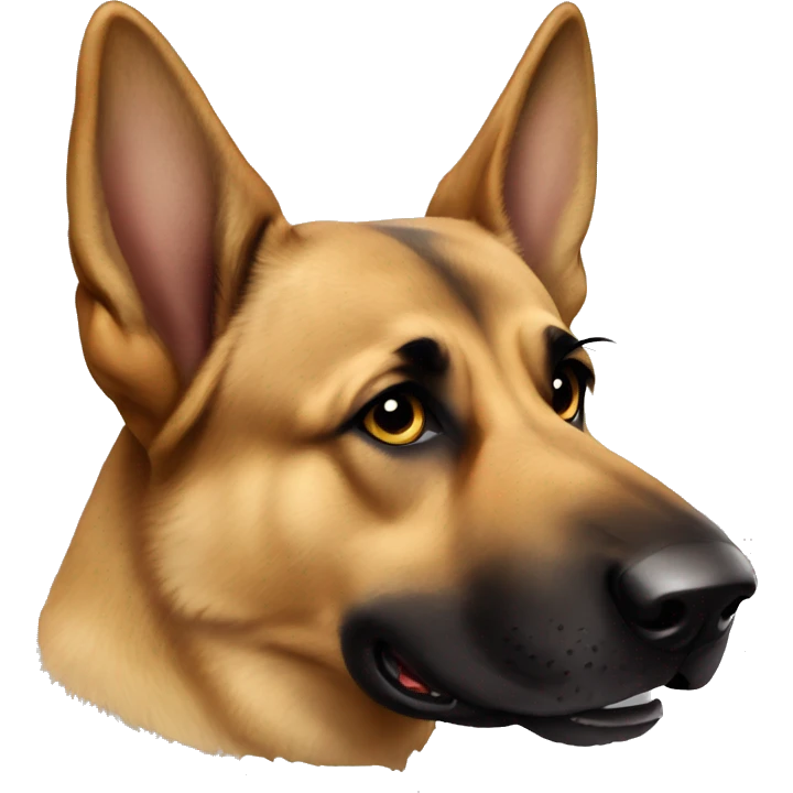 German Shepard with floppy ears emoji