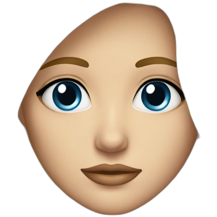 Femme blonde yeux bleus emoji