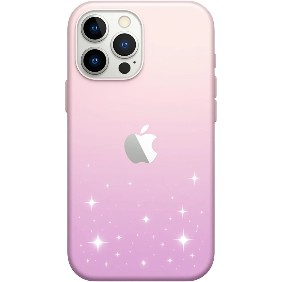 pastel phone with soft shadows, gentle sparkle, clean girl vibes emoji