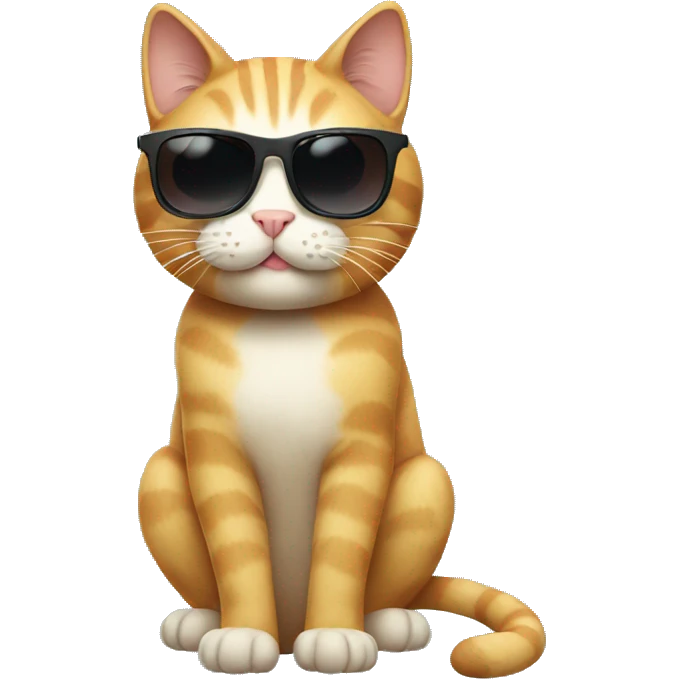 Cat with sunglasses emoji