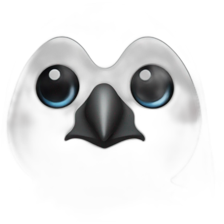 Crying fluffy penguin emoji